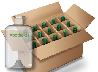 Spirits Bottle Divider: Apotheker